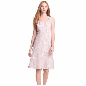 Tory Burch Jena Stretch Silk A-Line Pink Dress 4